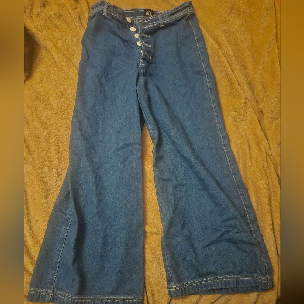 BDG Blue Wide-Leg Jeans Size 27 Urban Outfitters Womens